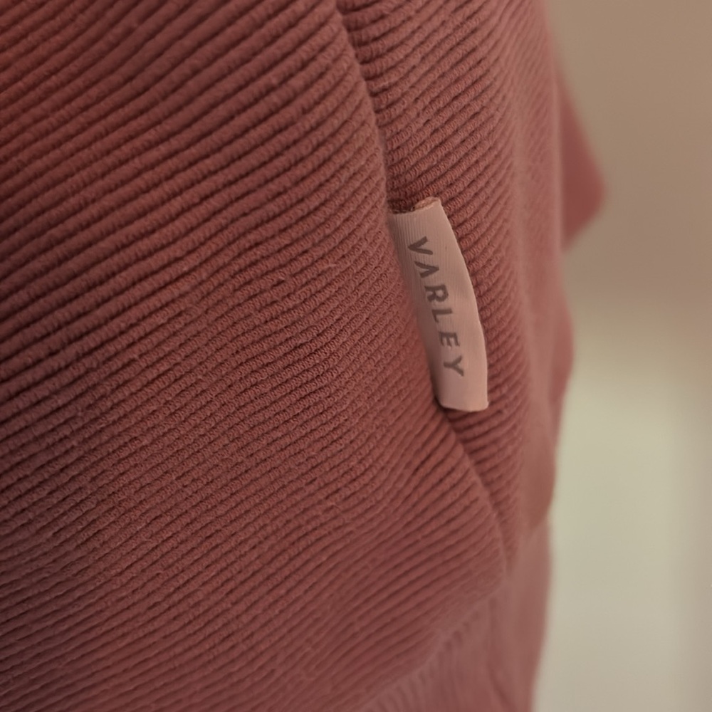 Varley Vine Pullover quarter zip foldable collar pink size L - Picture 4 of 6